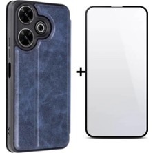 AHK Tekno Xiaomi Redmi 13 Uyumlu Renkli Yumuşak Kapaklı Kılıf / Ekran Koruyucu