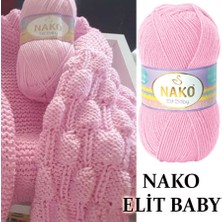 Nako Elit Baby (5 Adet) 6936 Pembe Renk El Örgü Ipliği
