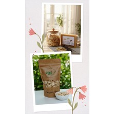 Ege Doğal Seçim İkili ürün -  Keçiboynuzlu Badem Helvasi 500 gr ve Zarsız Soyulmuş Kavrulmuş Badem 250 gr