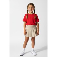 Songül Berik Kız Çocuk Şort Etek Krem