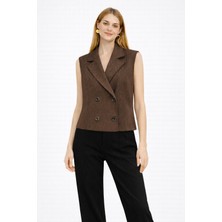 On Triko Kolsuz Kruvaze Yaka Yelek 66926