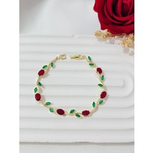 Roya Happiness Renkli Tulip Garden Bileklik Zirkon Taşlı Pinterest Bileklik Kız Arkadaşa Sevgiliye Hediye