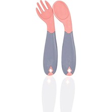 SHC4200 Bfs Açılı Mama Kaşık Çatal Takımı 703 Gül Kurusu