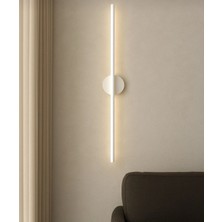 Netzy Modern Pilli Aplik Kablosuz Ledli Aplik Beyaz Pil Dahildir (70CM)