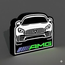 TriVox3D Amg Logolu LED Işık Kutusu (Ev ve Ofis Için Uygundur Prize Takılarak Çalışır)