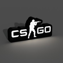 TriVox3D Csgo Logolu LED Işık Kutusu (Ev ve Ofis Için Uygundur Prize Takılarak Çalışır)