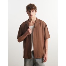 Lc Waikiki Yeni Sezon Rahat Kalıp Resort Yaka Kısa Kollu Erkek Gömlek