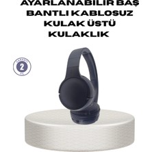 Marsilyan Bluetooth 5.0 Siyah Kablosuz Kulaklık 18 Saat Batarya Katlanabilir Tasarım