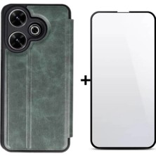 AHK Tekno Xiaomi Redmi 13 Uyumlu Renkli Yumuşak Kapaklı Kılıf / Ekran Koruyucu