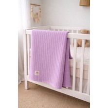 Fulya Tuhafiye Ftbabycollection Örgü Desen Bebek Pike Battaniye ,pamuk Bebek Battaniyesi 100X120CM