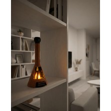 Elana Design Şömine LED Dekoratif Mumluk | Masa Üstü Ambiyans Lambası (Led Mum Dahil)