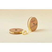 MiraLive Biye Büyük Puanlı Katlı A14 Sarı 2 cm 25 Metre %65 Koton %35 Polyester