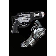 Periyedi Oyuncak Metal Kapsül Tabancası Füme