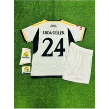 Alaturka Mix R.e.a.l M.a.d.r.i.d 2023--24 Sezon Iç Saha A.r.d.a G.ü.l.e.r Çocuk Forması 4'lü Set (Armalı)