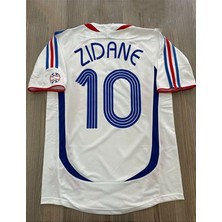 Alaturka Mix Fransa Milli Takımı 98 Dünya Kupası Zinedine Zidane Nostalji Forması (Beyaz)
