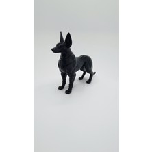 Mısır Mitolojisi Anubis Temalı Köpek Figürü - 3D Baskı Dekor