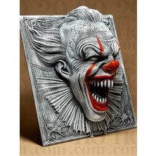Dehşet Palyaço Duvar Dekoru - 3D Baskı Kabartma