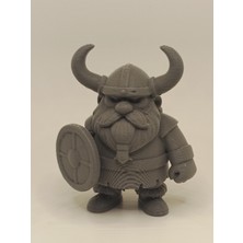 Sevimli Viking Cüce Savaşçı Figürü (3d Baskı)