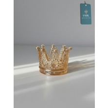 YNSK Luxury | Royal Crown-Kral Taç Model | Mumluk ve Tealight Mum Tutucu | 1 Adet