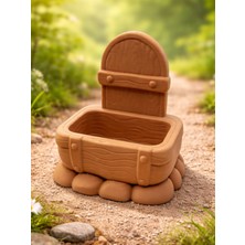 Minyatür Sandık Görünümlü Dekoratif Kutu / Saksı (3d Baskı)