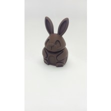 Oturan Sevimli Tavşan Figürü - 3D Baskı Dekoratif Heykel (Pla)