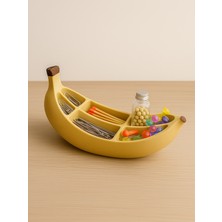 Muz Şeklinde Bölmeli Masaüstü Organizer