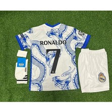 Alaturka Mix R.e.a.l M.a.d.r.i.d Yeni Sezon Cristiano Ronaldo Yılan Desenli Özel Çocuk Forması 4'lü Set
