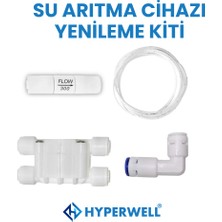 Hyperwell Su Arıtma Cihazı Quick Bağlantılı Su Arıtma Cihazı Yenileme Kiti 3'lü Set Yedek Parça