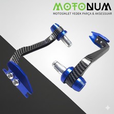 Motonum Yamaha Deligt 125 Manet Koruma Karbon Desenli-Mavi DETAYLI-MKM04582