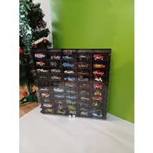 Mrtemur Kapaksız Hotwheels Duvar Rafı, Matchbox Duvar Rafı, Akrilik Kapaksız Araba Rafı Siyah