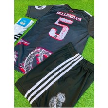 Alaturka Mix R.e.a.l.m.a.d.r.i.d 2024/25 Yeni Sezon Jude Bellingham Konsept Çocuk Forması 4'lü Set (Black-Red)