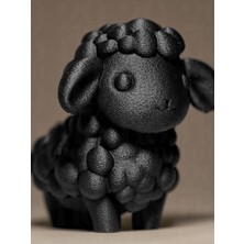Sevimli Kuzu Figürü - Pofuduk Dekoratif 3D Baskı