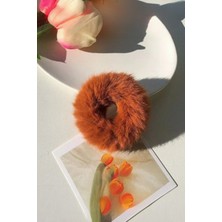 Lynare Peluş Yumuşak Lastik Toka Teddy Kürk Topuz Tokası 1 Adet