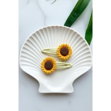 Lynare 2'li Ayçiçeği Model Çıtçıt Toka Saç Tokası