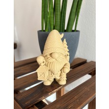 Dekorasif Fenerli Noel Cücesi (Gnome) Figürü