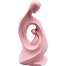 Soyut Anne ve Çocuk Figürlü Dekoratif Heykel