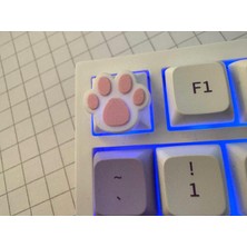ADA 3D 2 Adet Sevimli Kedi Patisi Şeklinde Özel Tasarım Mekanik Klavye Tuşu Oyuncu Ekipmanı