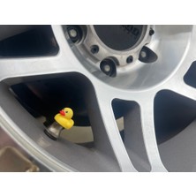 ADA 3D Sevimli Sarı Ördek Figürlü Eğlenceli Araba Lastik Sibop Kapağı 4 Adet