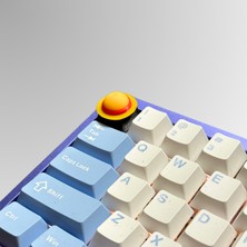 ADA 3D Luffy One Piece Hasır Şapka Korsan Kaptanı Simgesi Anime Temalı Mekanik Klavye Tuşu