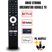 Tekzy Onvo Strong Dreamstar Google Tv Uyumlu Ses Komutsuz Kumanda