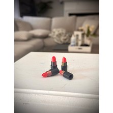 ADA 3D Kırmızı Ruj Şeklinde Kadın Sürücü Özel Tasarım Oto Sibop Kapağı 4 Adet