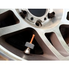 ADA 3D Mjölnir Thor Çekiç Gri Mitolojik Çekiç Figürlü Süper Kahraman Temalı Oto Sibop Kapağı 4 Adet