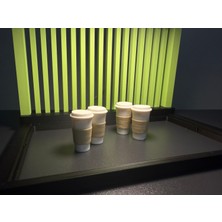 ADA 3D Karton Kahve Bardağı Tasarımlı Üniversal Oto Lastik Hava Sibop Kapağı 4 Adet