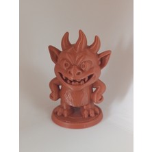 Sevimli Şeytan/gnome Figürü 3D Baskı - Fantastik Canavar Minyatürü