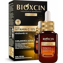 SanalAMCA Store Bioxcin Ester Vitamin C 15% Canlandırıcı Serum 30 ml – Niasinamid, Lipozom Teknolojisi, Antioksidan