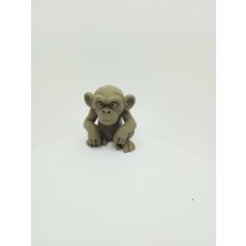 Detaylı Oturan Maymun Figürü (3d Baskı)