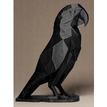 Geometrik Papağan Figür Biblo - Modern 3D Baskı Sanatı