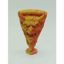 Şeytani Pizza Dilimi Figürü - Gotik ve Pop Art Dekor