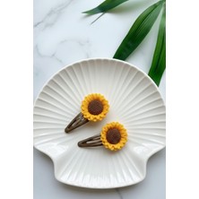 Lynare 2'li Ayçiçeği Model Çıtçıt Toka Saç Tokası