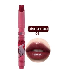 Simli Jel Ruj – Cam Parlak Görünüm | Kalp Uçlu Akışkan Jel Doku - Yeni Seri